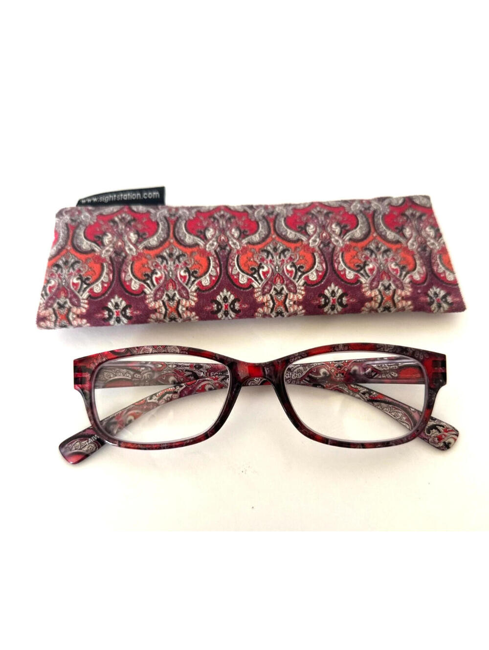 Sight Station Women's Reading Glasses Allegra Red +1.00, pre-owned